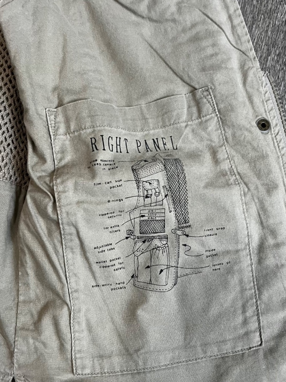 Vintage Banana Republic Vented Safari Fishing Vest Men's XS (Fits Medium) Cargo - Picture 11 of 16